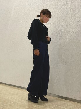 「w closet」｜「アイテム（ブーツ）」を使った、YOuさん（レディース・158cm）の春コーディネート
