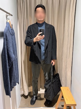 「アイテム（テーラードジャケット）」を使った、ひろぴこさん（メンズ・182cm・40代）の秋コーディネート