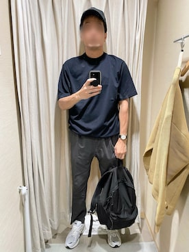 「Gramicci（グラミチ）のアイテム（スラックス）」を使った、ひろぴこさん（メンズ・182cm）の夏コーディネート