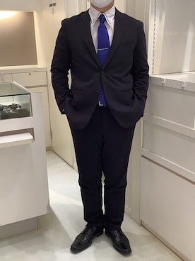 「ネクタイピン」｜BRICK HOUSE by Tokyo Shirts 泉パークタウン・タピオ店さん（メンズ・171cm）の春コーディネート