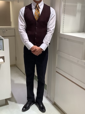 BRICK HOUSE by Tokyo Shirts 泉パークタウン・タピオ店さん（メンズ・170cm）の冬コーディネート