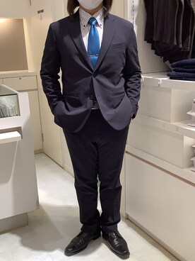 「ネクタイピン」｜BRICK HOUSE by Tokyo Shirts 泉パークタウン・タピオ店さん（メンズ・171cm）の秋コーディネート