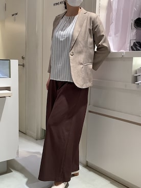 「BRICK HOUSE by TOKYO SHIRT」｜「アイテム（ジャケット/アウター）」を使った、BRICK HOUSE by Tokyo Shirts 泉パークタウン・タピオ店さん（レディース・164cm）の夏コーディネート