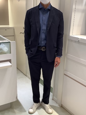 「アイテム（ビジネスシャツ）」を使った、BRICK HOUSE by Tokyo Shirts 泉パークタウン・タピオ店さん（メンズ・170cm）の夏コーディネート
