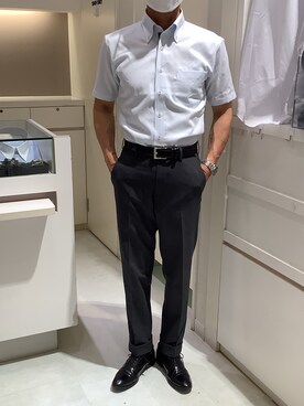 「ビズポロ」｜BRICK HOUSE by Tokyo Shirts 泉パークタウン・タピオ店さん（メンズ・170cm）の夏コーディネート