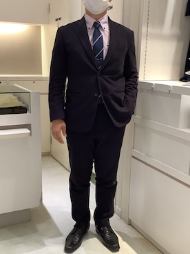 「アイテム（ビジネスシャツ）」を使った、BRICK HOUSE by Tokyo Shirts 泉パークタウン・タピオ店さん（メンズ・171cm）の秋コーディネート