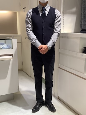 BRICK HOUSE by Tokyo Shirts 泉パークタウン・タピオ店さん（メンズ・170cm）の冬コーディネート