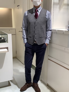 BRICK HOUSE by Tokyo Shirts 泉パークタウン・タピオ店さん(メンズ・170cm)の冬コーディネート