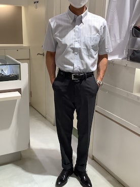「ビズポロ」｜BRICK HOUSE by Tokyo Shirts 泉パークタウン・タピオ店さん（メンズ・170cm）の夏コーディネート