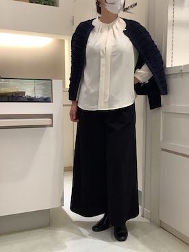 「きれいめコーディネート」｜BRICK HOUSE by Tokyo Shirts 泉パークタウン・タピオ店さん（レディース・164cm）の冬コーディネート