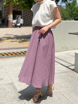 「SOUP（スープ）のアイテム」を使った、SOUPさん（レディース・163cm）の春コーディネート