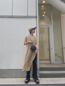 中村友美さん（レディース・164cm）の夏コーディネート