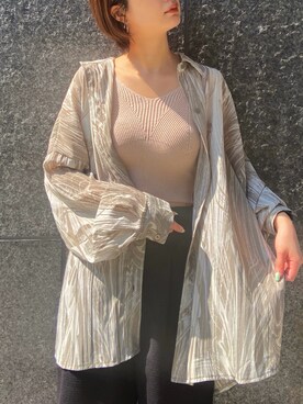 中村友美さん（レディース・164cm）の春コーディネート