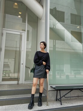 中村友美さん(レディース・164cm)の秋コーディネート