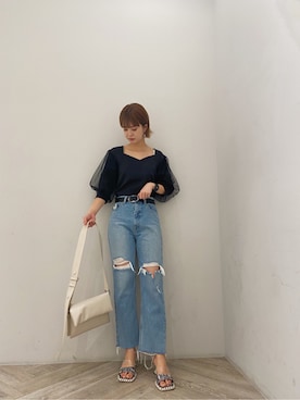 中村友美さん(レディース・164cm)の夏コーディネート