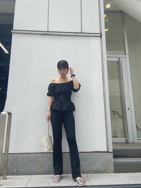 中村友美さん(レディース・164cm)の春コーディネート