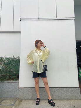 中村友美さん（レディース・164cm）の夏コーディネート