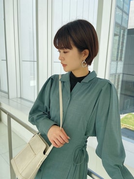 中村友美さん（レディース・164cm）の冬コーディネート