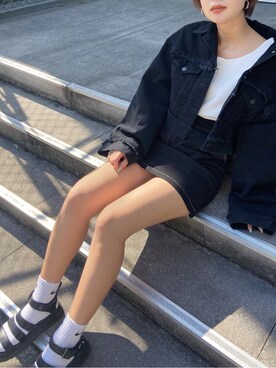 中村友美さん（レディース・164cm）の冬コーディネート