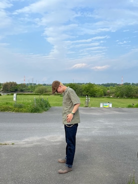 「Ruben（ルーベン）のアイテム（ハンチング/ベレー帽）」を使った、horse01419さん（メンズ・177cm）の夏コーディネート