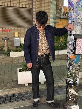 「アメカジスタイル」｜「アイテム（デニムジャケット）」を使った、horse01419さん（メンズ・177cm）の夏コーディネート