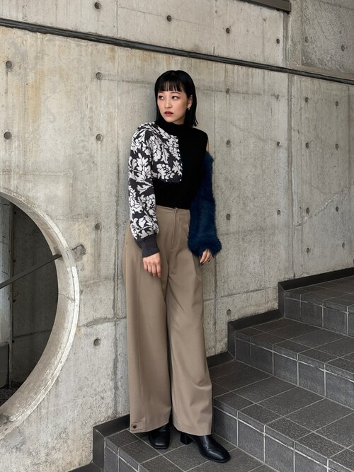 SET UP対応】ヘムアジャストタックパンツ（その他パンツ