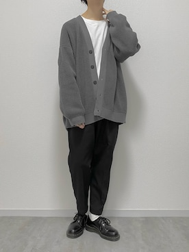 「カーディガン男子」｜ゆすけさん（メンズ・170cm）の春コーディネート