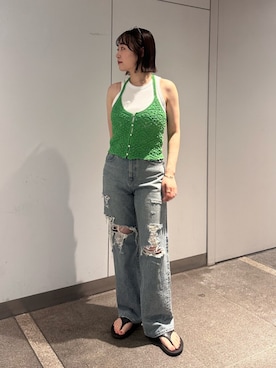 近藤美波さん(レディース・159cm)の夏コーディネート
