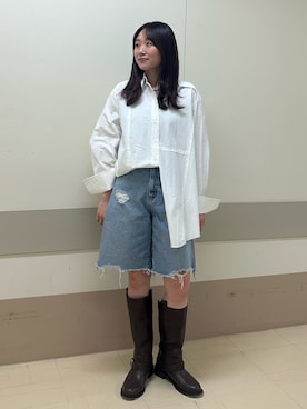 近藤美波さん（レディース・159cm）の冬コーディネート