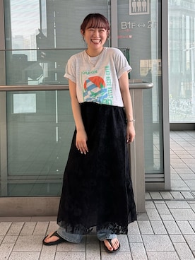 近藤美波さん（レディース・158cm）の夏コーディネート