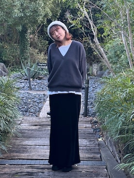 近藤美波さん（レディース・158cm）の冬コーディネート