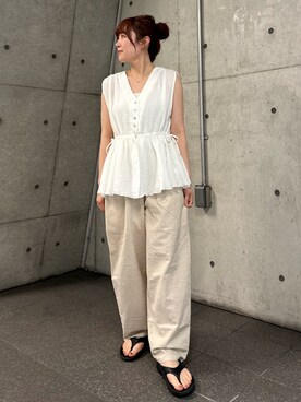 近藤美波さん（レディース・158cm）の夏コーディネート