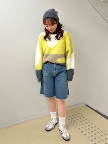 タックデザインハーフデニム｜アングリッド（Ungrid）アウトレット公式