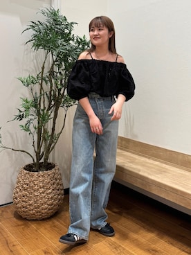 梅野夏帆さん（レディース・158cm）の春コーディネート