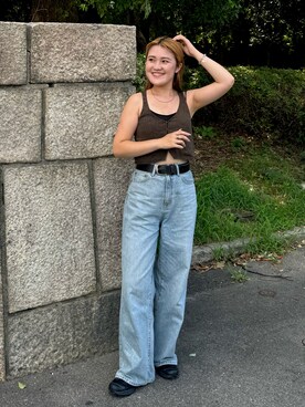 梅野夏帆さん（レディース・158cm）の夏コーディネート