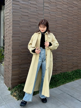 「Ungrid（アングリッド）のアイテム（その他アウター）」を使った、梅野夏帆さん（レディース・158cm）の冬コーディネート