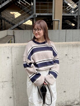 梅野夏帆さん(レディース・158cm)の冬コーディネート