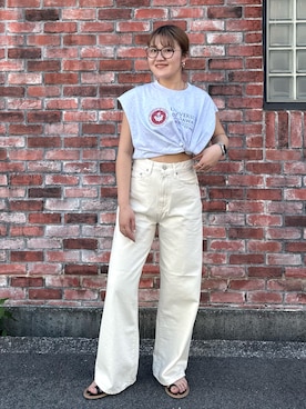 梅野夏帆さん（レディース・158cm）の春コーディネート