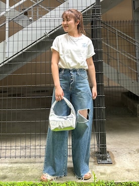 梅野夏帆さん（レディース・158cm）の春コーディネート
