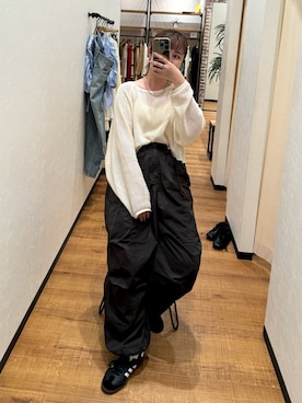 梅野夏帆さん（レディース・158cm）の春コーディネート