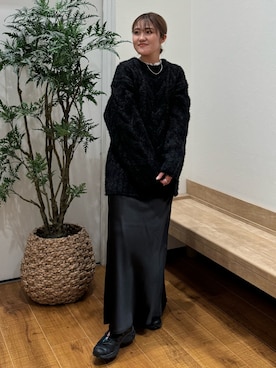 梅野夏帆さん（レディース・158cm）の秋コーディネート