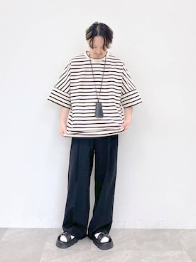 「STERNBERG（スタンバーグ）のアイテム」を使った、STERNBERGさん（メンズ・168cm）の夏コーディネート