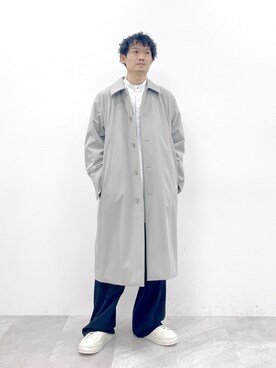 「STERNBERG（スタンバーグ）のアイテム（スラックス）」を使った、STERNBERGさん（メンズ・179cm）の冬コーディネート