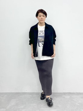 「STERNBERG（スタンバーグ）のアイテム（ブルゾン）」を使った、STERNBERGさん（レディース・166cm）の冬コーディネート