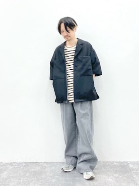 「STERNBERG（スタンバーグ）のアイテム（その他アウター）」を使った、STERNBERGさん（メンズ・168cm）の春コーディネート