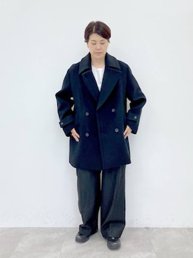 「STERNBERG（スタンバーグ）のアイテム（サロペット/オーバーオール）」を使った、STERNBERGさん（レディース・166cm）の秋コーディネート