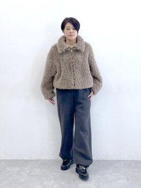 「STERNBERG（スタンバーグ）のアイテム（ブルゾン）」を使った、STERNBERGさん（レディース・166cm）の冬コーディネート