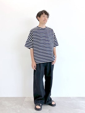 「STERNBERG（スタンバーグ）のアイテム」を使った、STERNBERGさん（メンズ・179cm）の夏コーディネート