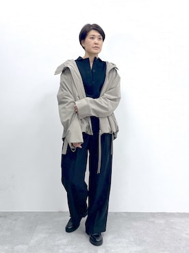 「STERNBERG（スタンバーグ）のアイテム（ブルゾン）」を使った、STERNBERGさん（レディース・166cm）の冬コーディネート