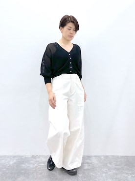 「STERNBERG（スタンバーグ）のアイテム（その他パンツ）」を使った、STERNBERGさん（レディース・166cm）の春コーディネート